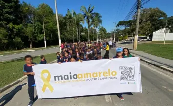 Demutran encerra Maio Amarelo com ações educativas que mobilizaram estudantes da rede municipal